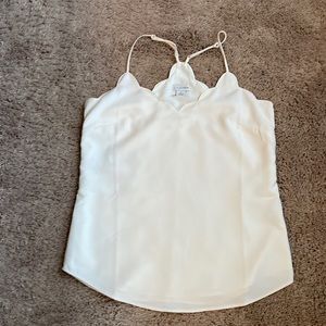 NWOT J. Crew Factory scallop tank